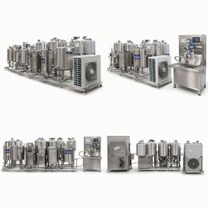 Machine automatique de fabrication de fromage 2000L, ligne de production de yaourt, pompe à moteur, pasteurisation et chauffage/refroidissement en acier inoxydable sanitaire - Product Image 4