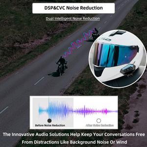 Audfonos Para Casco, BT12 Casco de Motocicleta Auriculares <span class=keywords><strong>Manos</strong></span> <span class=keywords><strong>Libres</strong></span> <span class=keywords><strong>Kit</strong></span> de Llamada, Impermeable Inalámbrico Bluetooth Casco Auriculares - Product Image 5