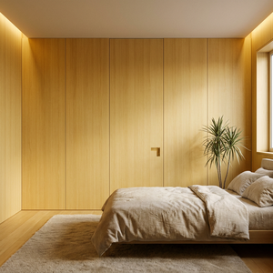 Porte intérieure de luxe de style arabesque, insonorisée 55 dB, étanche à l'eau et à l'humidité, avec incrustations dorées, en bois, pour palais - Product Image 2