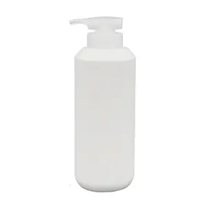 Große Kapazität 450ml 750ml HDPE Shampoo flasche mit Pumpe Plastik flaschen