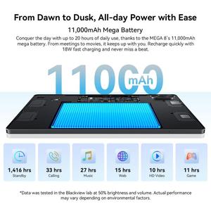 Blackview Mega 8 máy tính bảng, 12GB + 512GB, 13 inch <span class=keywords><strong>Android</strong></span> 15 unisoc Tiger T620 Octa Core phiên bản toàn cầu với Google Play - Product Image 5