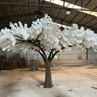Arbre artificiel de mariage KH Restaurant, cerisier blanc Sakura sur mesure avec différentes options de style