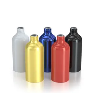 Botol Logam Berlapis UV Daur Ulang Sampo Aluminium Berwarna Kustom Grosir