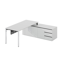 Le plus récent bureau de direction en forme de L Mfc de luxe nouvelle table de directeur général pour le mobilier de bureau