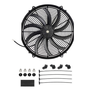 Ventilador de refrigeración universal para radiador de coche, 12V 80W 41cm, con función de succión y soplado, para actualización y reacondicionamiento. - Product Image 2