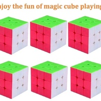 Cubo Mágico Promocional, Rompecabezas para Aliviar el Estrés, Cubo 3D Educativo para Niños, Cubo Mágico Qiyi de Tres Niveles