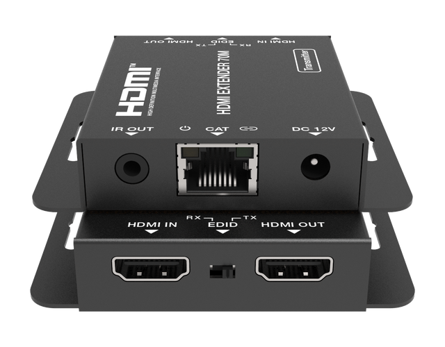 4K Over CAT6 70m HDMI Extender 4K30hz POC EDID Over Cat5e Cat6 with IR Control