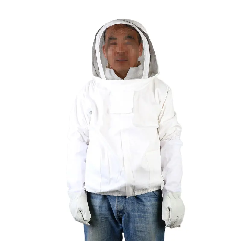 Set pakaian Beekeeping, pakaian pelindung tubuh atas, topi luar angkasa, ventilasi lebah