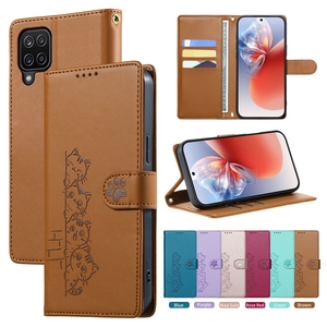 Funda de Cuero con Diseño de Gato para <span class=keywords><strong>Samsung</strong></span> Galaxy S26 Edge Plus S25 Ultra S24 <span class=keywords><strong>FE</strong></span> S23 S22 <span class=keywords><strong>S21</strong></span> S20 S10 S10E S9 S8 Plus, con Soporte - Product Image 4