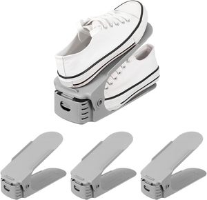 Double-Layer Dormitory-<b>Space</b> <b>Saving</b> <b>Shoe</b> Rack with Adjustable <b>Storage</b> <b>Shoes</b> Cabinet Home Artifact <b>Storage</b> Stand - Product Image 1