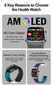 <span class=keywords><strong>Montre</strong></span> <span class=keywords><strong>connectée</strong></span> <span class=keywords><strong>ECG</strong></span> & Air-Pump S100, écran AMOLED, appels Bluetooth, NFC, application G Band, surveillance de la fréquence cardiaque, de l'oxygène sanguin, de la santé - Product Image 5