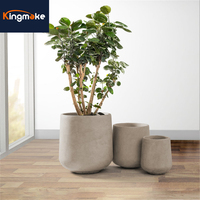 Pots de fleurs d'extérieur Kingmake, best-sellers, pots ronds pour la décoration de la maison, pots décoratifs pour hôtel, pots de plantes modernes