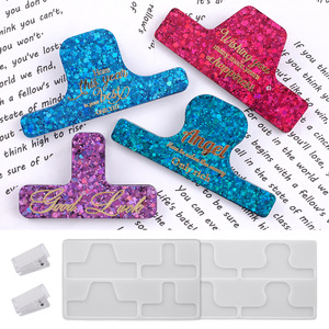 Herramientas para Hacer Moldes de Silicona para Resina Epoxi, Clips de <span class=keywords><strong>Cola</strong></span> de Gato, Clips de Papelería, Clips de Oficina - Product Image 1