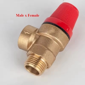 1 unidad de interruptor de seguridad de latón para drenaje y alivio de presión, 1/2 pulgada DN15, para calentador de agua solar, con cable interno y externo de 1/2 pulgada - Product Image 6