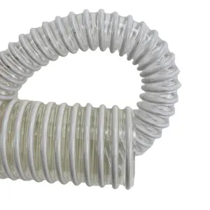 16mm-305mm PVC spirale Tube tuyau d'aspiration PVC tuyau en plastique Tube pour transporter la poudre d'air liquide