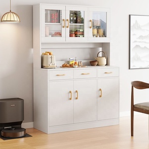 Buffet en bois d'ingénierie avec un grand espace de rangement, <span class=keywords><strong>armoire</strong></span> de cuisine <span class=keywords><strong>à</strong></span> grande capacité avec tiroirs pour <span class=keywords><strong>salle</strong></span> <span class=keywords><strong>à</strong></span> <span class=keywords><strong>manger</strong></span> et appartement - Product Image 2