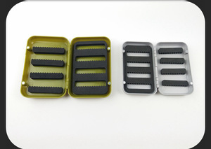 Boîte d'appâts à mouches étanche double face avec doublure en mousse EVA gris <span class=keywords><strong>orange</strong></span> pour le stockage des leurres sur les ruisseaux, les lacs et les rivières - Product Image 3