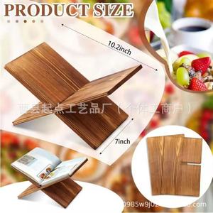 Support de livre en bois pour la lecture de recettes de cuisine, organisateur de bureau, porte-revues, Style Simple, 30x20x1cm - Product Image 2