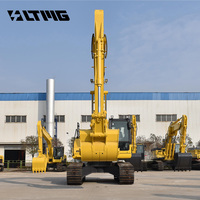 Excavatrice sur chenilles LTMG LTE220 de 20, 22 et 23 tonnes avec moteur Cummins, pelle hydraulique 20t 23t pour l'exploitation minière