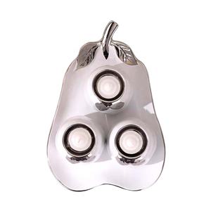 Tabletop Pear Shape Mạ Đồ Trang Trí Giáng Sinh Trang Trí Gốm Candle Holder - Product Image 6