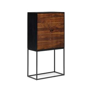 Gabinete alto de madera de estilo moderno de lujo Tablero marrón Tabaco de la mejor calidad para muebles de sala Característica de almacenamiento al por mayor - Product Image 1