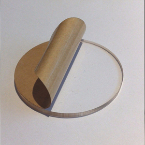Impression personnalisée, plaque de nom en lucite de 5 mm d'épaisseur, découpe au laser, disque rond en perspex, cercle rond en acrylique transparent - Product Image 1