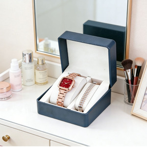 Set Orologio e Bracciale da <span class=keywords><strong>Donna</strong></span>, Elegante Orologio da Polso con Cinturino in Acciaio, Gioiello alla Moda per Feste e Matrimoni, Vendita all'Ingrosso - Product Image 2