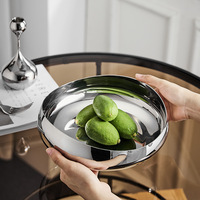 Europese stijl Scandinavische minimalistische roestvrijstalen 304 fruitschaal lichte luxe woonkamer koffie/eettafel snack noten schaal