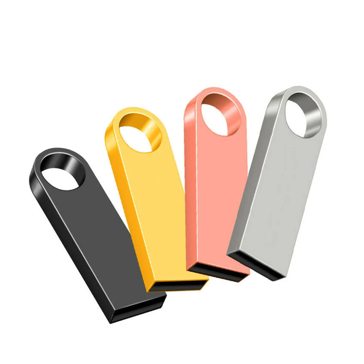 USB 2.0 Tốc Độ Cao Kim Loại Flash Drive Memory Stick Đĩa Flash Pen Thumb Memory Drive 4GB/8GB/16GB/32GB/64GB/128GB