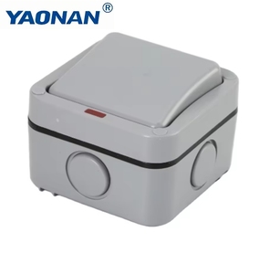 Interruptor de Pared de 1 Vía y Doble Polo para Exteriores, Resistente al Agua, a la Lluvia y a las Salpicaduras, IP66, ON-OFF-ON, 20A, 250V, Material ABS de Alta Resistencia - Product Image 5