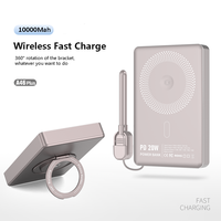 Meilleure vente 2025 Powerbank 3 en 1 15W Station de banque d'alimentation sans fil magnétique à charge rapide 10000 Mah pour téléphone écouteur montre