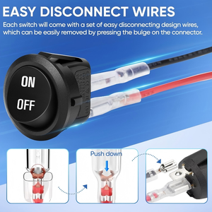 12 מתג נדנדה 2 pin כפתור 6a/250v 10a/125v ac קטן חשמלי לרכב סירה סטריאו ימית - Product Image 4