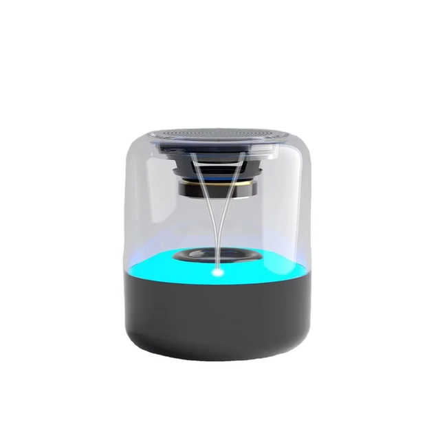 2025 High Quality Portable Rgb Wireless Subwoofer Bt Speaker Usb Computer Dj Outdoor Parties Hot Sale Transparent Speaker