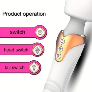 AV <span class=keywords><strong>Wand</strong></span> vibratore bacchetta magica massaggiatore vibratore a doppia testa clitoride Dildo vibratore per le donne giocattoli sessuali - Product Image 6