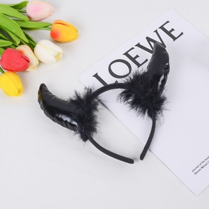 Wholesale Child Adults <strong>Devil</strong> <strong>Horns</strong> Headband Headwear Halloween Cosplay Festival Party Headbands - Product Image 4