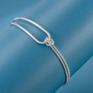 Bracelets pulsera plata 925 mujer fashion brazalet bisuteria pulseras al por mayor china 925 sterling silver cuff bracelet