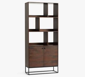 Sculpture sur bois de manguier polonais naturel Almirah 100% bois de manguier massif fait à la main produit en vrac armoire de rangement meubles Almirah Cabinet - Product Image 1