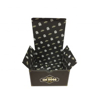 Tuck top emballage textile pliable facile carton auto-verrouillage fond en papier ivoire emballage boîte pour chapeau de baseball