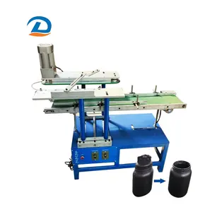 High speed automatic plastic bottle drum jerrycan mouth neck cutter rotary cutting machine
