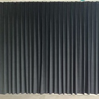 Rideau en velours lourd 100% sur mesure, fabriqué en Chine, pour mariage, club, salon, salle de réunion, église, théâtre, scène