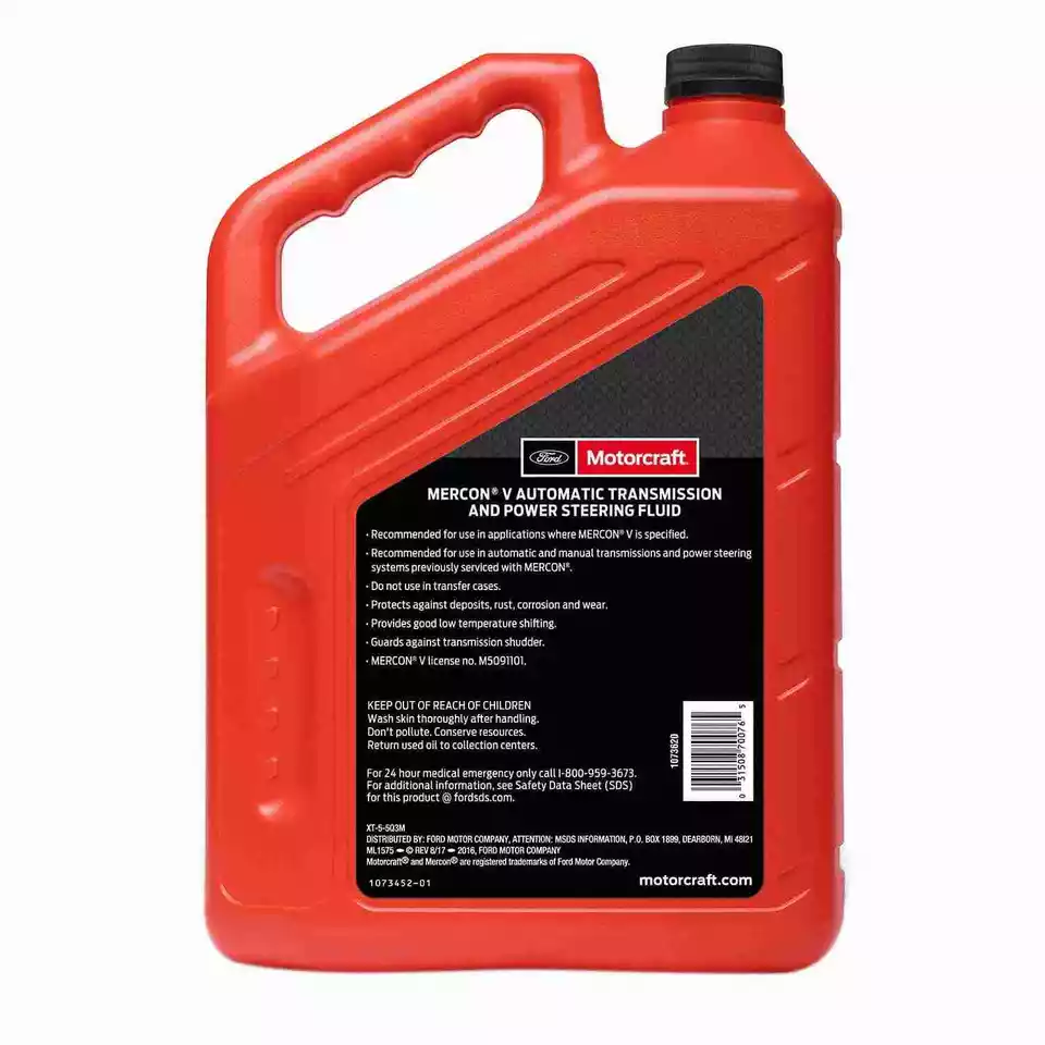 Motorcraft XT55Q3M Mercon V ATF 1 Quart Plastic Transmission Fluid JUG for Ford Vehicles Auto Parts Image 2