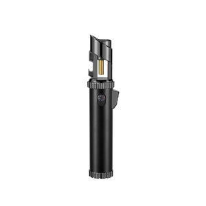 Briquet multifonctionnel en métal coupe-vent avec boussole, tire-bouchon et brise-vitre, portable pour usage extérieur - Product Image 1