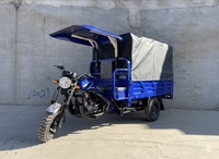 Tricycle motorisé à 3 roues pour passagers et marchandises, 250cc, carrosserie fermée, moteur refroidi par air, charge utile de 400 kg, puissance de plus de 1000 W