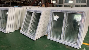 Ventana <span class=keywords><strong>Corredera</strong></span> de Doble Panel de UPVC/PVC de Alta Eficiencia Energética con Diseño Impermeable para Uso en el Hogar o la Oficina - Product Image 3