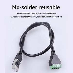 Кабель-удлинитель Ethernet <span class=keywords><strong>RJ45</strong></span> на 4-контактный клеммный блок без пайки, 0,2 м - Product Image 3