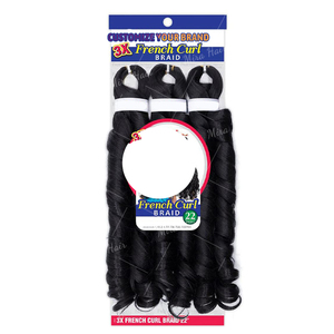 Capelli per Treccine di Alta Qualità, 22 Pollici, 280g, Ricci Francesi, Lisci e Setosi, Ondulati, per Donne di Colore, Estensioni per Capelli - Product Image 5