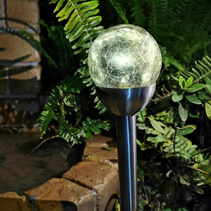 Lampe solaire LED pour pelouse, lumière de sol sphérique de 8 cm, lumière de jardin extérieure, lampe de paysage pour parc, cour, jardin - Product Image 2