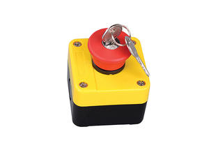 <span class=keywords><strong>NIN</strong></span> IP65, botón pulsador de cabeza de hongo rojo a prueba de agua, etiqueta de parada de NO, 10A, corriente máxima de 220V, caja de Control de liberación de plástico - Product Image 4