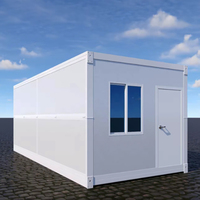 Casa modular plegable de 20 pies y 40 pies, casa móvil, casas prefabricadas aprobadas por la CE, móvil prefabricado de acero ligero de bajo costo