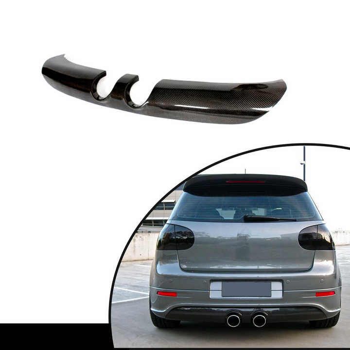 Carbon Fiber Rear Bumper Diffuser Lip for VW Golf V MK5
